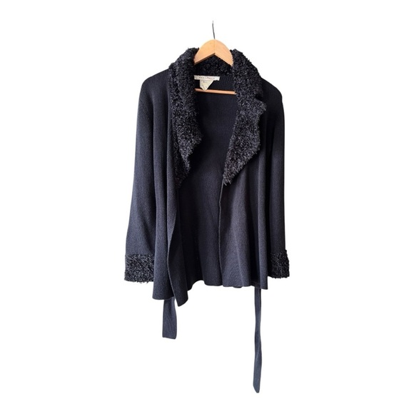 Max Studio Knitwear Vintage Tie Cardigan Mob Wife Y2K Size S - Picture 4 of 9